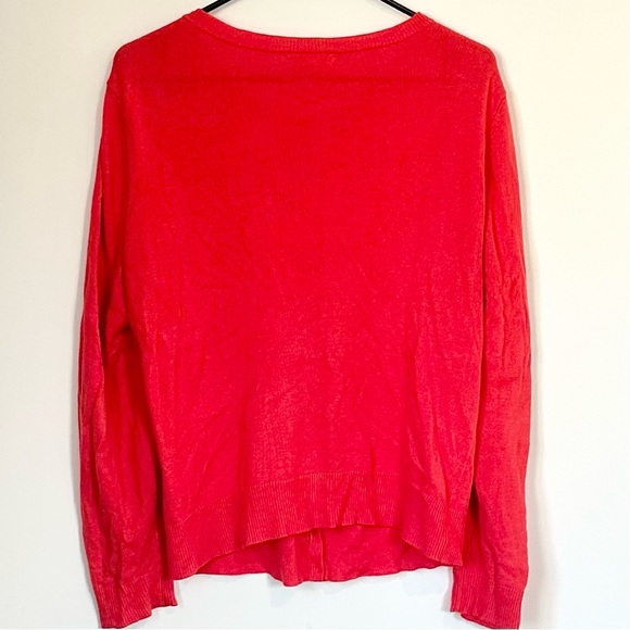 New York & Company Vibrant Red Cardigan and Tank Top Set - Size: Large - Picture 12 of 12